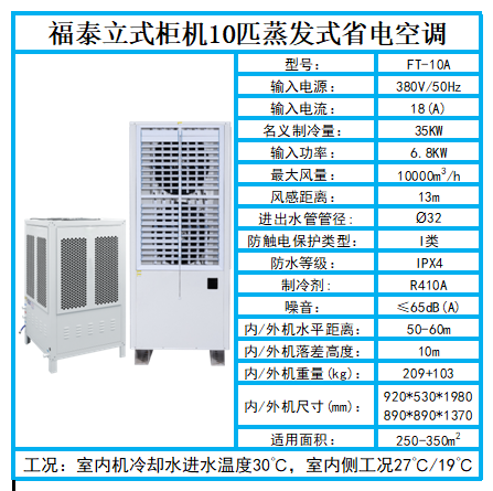 深圳工业省电空调10立式侧出风